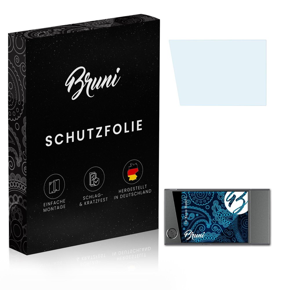 Bruni Screen Protector compatible with Keevo Model 1 Protector Film, crystal clear Protective Film (2X)