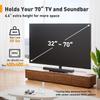 Perlegear Universal Swivel TV Stand Base for 3270 inch TVs, Height Adjustable Table Top TV Stand Mount with Tilt, Tempered Glass Base, Holds up to 88 lbs, Max VESA 400x400mm, PGTVS26 view 2