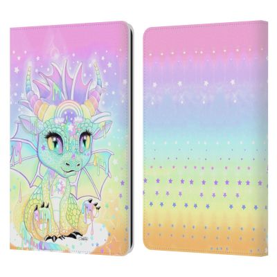 Head Case Designs Officially Licensed Sheena Pike Sweet Pastel Lil Dragonz Dragons Leather Wallet Case Compatible with Kindle Paperwhite 1/2 / 3