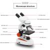 JUIYU Microscope Accessories Kit Binocular Biological Microscope 40-5000X Experiment Portable Set Microscope Slides (Color : Set 6) view 3