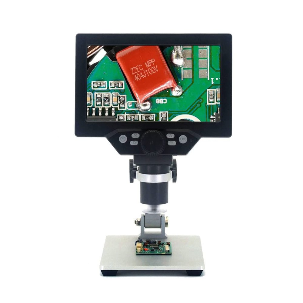 Microscope Accessories Kit 1200X Digital Microscope Profesional Microscopio para Electronica Microscope Slides (Color : 7inch, Size : 1200X)