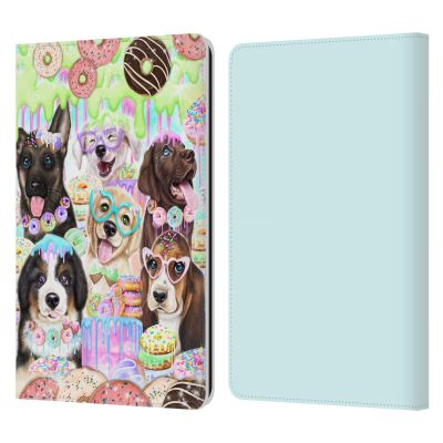 Head Case Designs Officially Licensed Sheena Pike Puppy Dogs and Donuts Animals Leather Wallet Case Compatible with Kindle Paperwhite 1/2 / 3