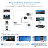 AT-Mizhi Wireless HDMI Display Dongle Adapter 4K/5G - Mirror Screen Display Adapter Stream Audio/Video from i-Phone/Pad/Mac/Android/Win Laptop to TV/Projector/Monitor, Support Miracast/Airplay/DLNA view 3