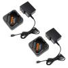 (2PCS) PMLN7094 Charger PMLN7109A PMLN7109 [Upgraded] for Motorola SL300 TLK100 SL2600 SL7500 FNB-V142LI FNB-V142 Digital Two-Way Ra-dio PMNN4468B PMNN4468A PMNN4468 Battery Charger view 1