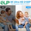 ELP 4K USB Camera with Microphone Manual Zoom Webcam 2.8-12mm Variable Focus PC Webcamera Mini UVC USB2.0 IMX317 USB Security_Camera 8mp Industrial Close-up Web_Cameras for Computer Raspberry Pi view 4