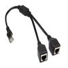 BELLESTAR RJ45 Ethernet Splitter Adapter, Yeworth RJ45 1 Male to 2 Female LAN Network Splitter Y Port Cable Support Cat7 Cat6 Internet Networking Extension Cord view 1