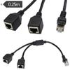 BELLESTAR RJ45 Ethernet Splitter Adapter, Yeworth RJ45 1 Male to 2 Female LAN Network Splitter Y Port Cable Support Cat7 Cat6 Internet Networking Extension Cord view 2