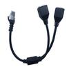 BELLESTAR RJ45 Ethernet Splitter Adapter, Yeworth RJ45 1 Male to 2 Female LAN Network Splitter Y Port Cable Support Cat7 Cat6 Internet Networking Extension Cord view 3