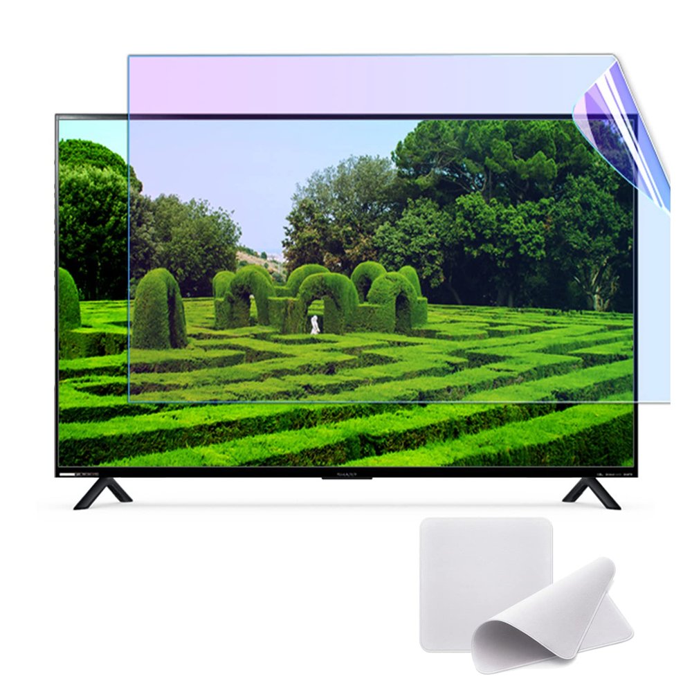 AIZYR 86" TV Screen Protector Blue Light Blocking Filter Matte Anti-Glare Film Make The Light Soft Ultra-Clear Film, Protection Eyes, for LCD, LED, OLED & QLED,75.9x43.5inch