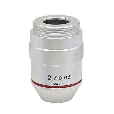 1X 2X Achromatic Objective Lens Infinity Objective for 195 Biological Microscope Accessories with RMS Thread Low Magnification- Microscope Auxiliary Lens (Color : 2X-Infinity)