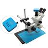 3.5-90X Simul-Focal Trinocular Stereo Microscope VGA/HDMI USB Video Microscope Camera Soldering PCB Phone Jewelry Repair Tool (Color : 38MP HDMI Camera) view 2