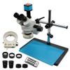 3.5-90X Simul-Focal Trinocular Stereo Microscope VGA/HDMI USB Video Microscope Camera Soldering PCB Phone Jewelry Repair Tool (Color : 38MP HDMI Camera) view 4