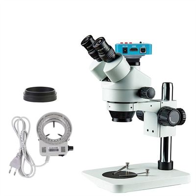 3.5-90X Simul-Focal Trinocular Stereo Microscope VGA/HDMI USB Video Microscope Camera Soldering PCB Phone Jewelry Repair Tool (Color : 21MP H-DMI Camera)