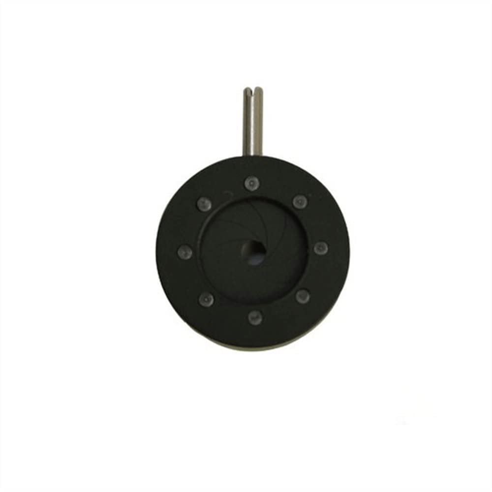 0.8-8MM Aperture Module Microscope Condenser Iris Diaphragm Enlargement and Reduction Metal Adjustable Diaphragm