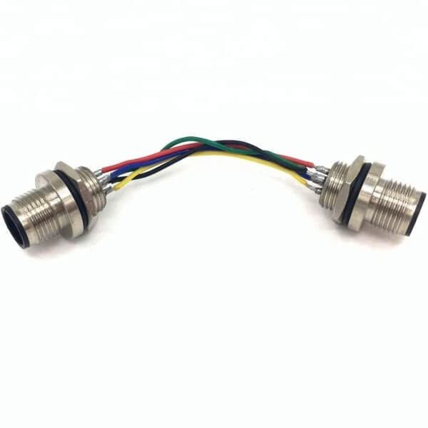 10 pcs M8 4Pin Male To Male Connector With 50CM 24AWG Wire, M8 Connector