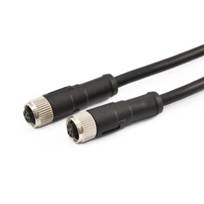 keisnoaja 10pcs M8 Waterproof Connector Cable B Coding 5Pin Screw Joint Type with Extension Cable 1M 24AWG