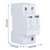 2P Circuit Breaker DC Miniature Circuit Breaker DC Photovoltaic Protector Low Voltage Arrester Disconnect Switch (2P40KA) view 3
