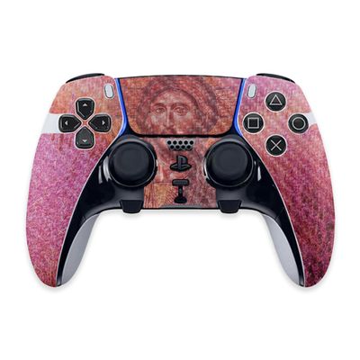 MightySkins Carbon Fiber Skin Compatible with PS5 DualSense Edge Controller - Holy Lavendar Protective, Durable Textured Carbon Fiber Finish Easy to Apply, Remove, and Change Styles Made in The USA