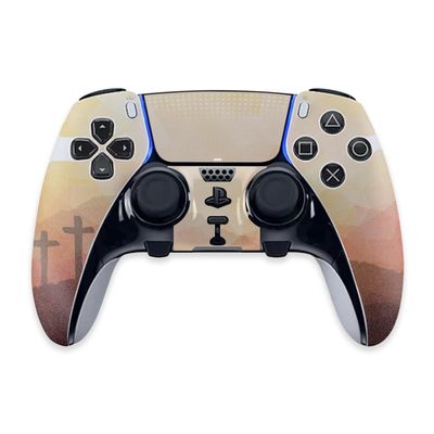 MightySkins Glossy Glitter Skin Compatible with PS5 DualSense Edge Controller - Salvation | Protective, Durable High-Gloss Glitter Finish | Easy to Apply & Change Styles | Made in The USA