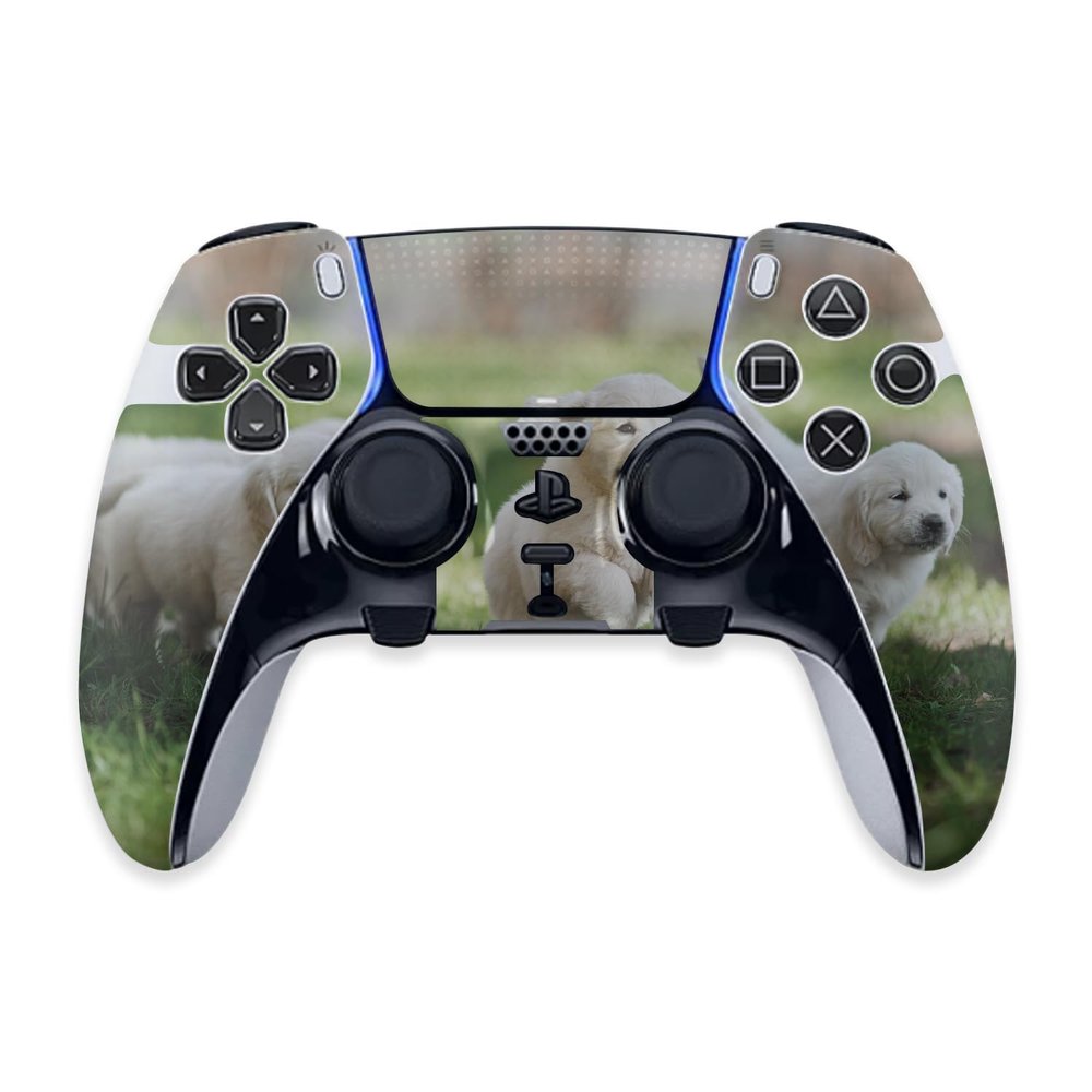 MightySkins Skin Compatible with PS5 DualSense Edge Controller - Puppy Pack | Protective, Durable, and Unique Vinyl Decal wrap Cover | Easy to Apply & Change Styles | Made in The USA