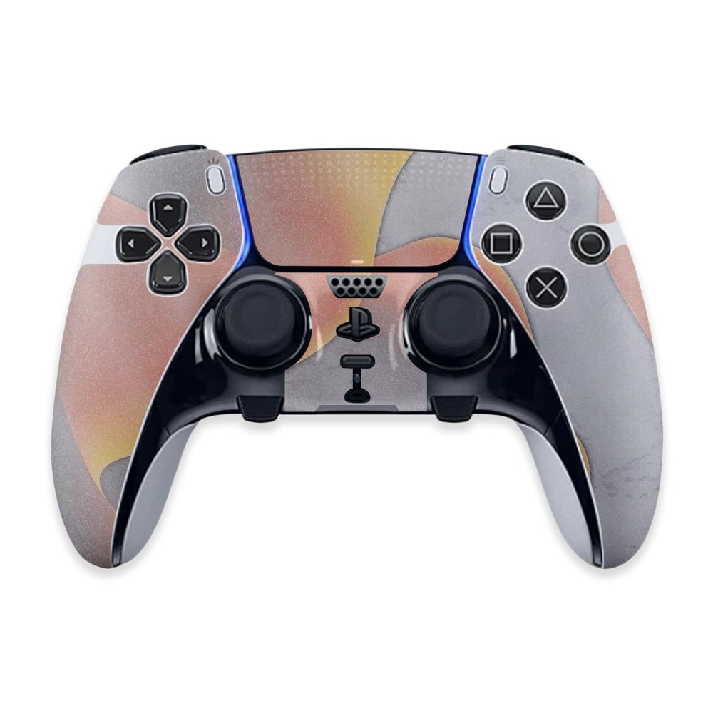 MightySkins Glossy Glitter Skin Compatible with PS5 DualSense Edge Controller - Marble Magma | Protective, Durable High-Gloss Glitter Finish | Easy to Apply & Change Styles | Made in The USA