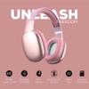 Gabba Goods Wireless Over Ear Bluetooth Headphones with Microphone - Wireless Headset -Noise Reduction - Bluetooth, Wired,Built in Micro SD for Travel, Home, Work TV,PC,Gaming,Cellphone (Pink) view 3
