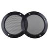 Acoeitl 4 Inch Metal Glossy Audio Speaker Cover Round Grille Protector Speaker Grills Circle Case Repalcement for Home Theater DIY Speakers and Cars Speaker Decorative Circle 2 Pcs Black view 1