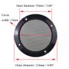 Acoeitl 4 Inch Metal Glossy Audio Speaker Cover Round Grille Protector Speaker Grills Circle Case Repalcement for Home Theater DIY Speakers and Cars Speaker Decorative Circle 2 Pcs Black view 2