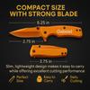GIFTS INFINITY Custom Titanium Coated Stainless Steel Quality Pocket Knife Free Engraving - Orange view 4