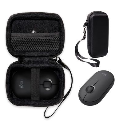 CaseSack Mouse Case for Logitech Pebble, Pebble M350, M355, i345 Wireless Bluetooth Mouse (Black)