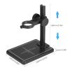 JUIYU Microscope Accessories Kit AD208S 8.5 Inch LCD 5X-1200X Digital Microscope 1280 * 800 with Two Fill Lights Microscope Slides (Color : Microscope Stand) view 2
