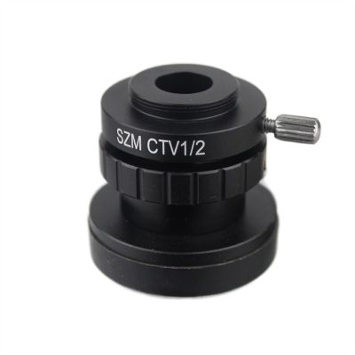 Microscope Adapter- CTV 1/2 1/3 1X Adapter 0.3X 0.5X C Mount Lens Adapter for Trinocular Stereo Microscope HDMI VGA USB Video Camera (Color : CTV 1-2)