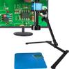 48MP 4K 1080P HDMI USB Industrial Video Microscope Camera 1-130X Zoom C Mount Lens Overhead Desktop Tripod for Repair Soldering (Color : Full Set with Ring) view 3