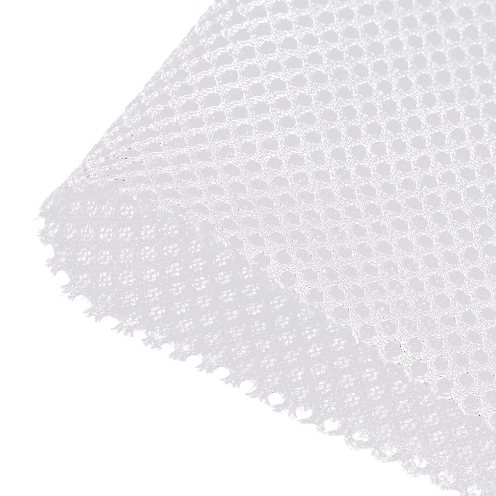 Rebower Speaker Grill Cloth Stereo Mesh Fabric Protective Dustproof Cloth, [for Home Speaker Repair] - 19.7 Inch x 63 Inch/White