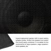 Rebower Speaker Grill Cloth Stereo Mesh Fabric Protective Dustproof Cloth, [for Home Speaker Repair] - 19.7 Inch x 63 Inch/Black view 3