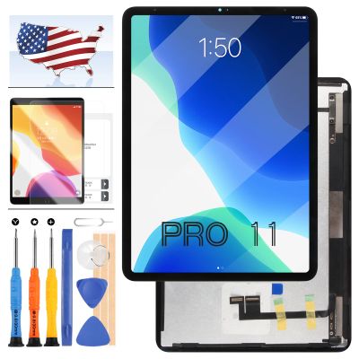 for iPad Pro 11 Screen Replacement 2020 for iPAD PRO 11 2nd Generationn LCD Screen A2068 A2228 A2230 LCD Display Glass Touch Digitizer Repair Parts Kit + Tools +Tempered Glass