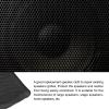 Rebower Speaker Grill Cloth Stereo Mesh Fabric Protective Dustproof Cloth, [for Home Speaker Repair] - 19.7 Inch x 59 Inch/Black view 3