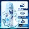 100 PCS Girl's Blue Aesthetic Stickers Pack for Teens Girls Boys, Cute Blue Decals, Waterproof Vinyl Decals, Vsco Stickers for Laptop Water Bottles Car Bicycle Skateboard Motorcycle Luggage view 2