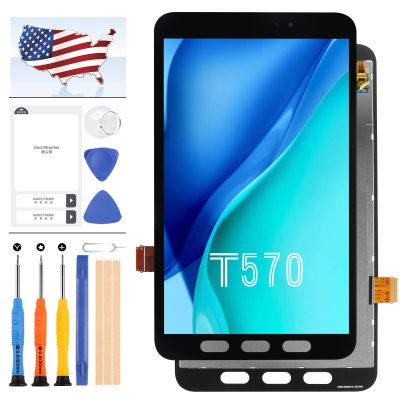 Screen Replacement for Samsung Galaxy Tab Active3 SM-T570 LCD Screen for Galaxy Tab Active3 SM-T570 Display Touch Digitizer Assembly Kit +Tools (Not Fit for SM-T575)