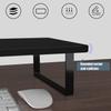 ZYFAB Universal Wood Monitor Stands, Multi-Purpose Desktop Stand Storage Organizer TV Shelf Monitor Riser for Laptop MacBook PC Save Space,Brown,8.2cm view 4