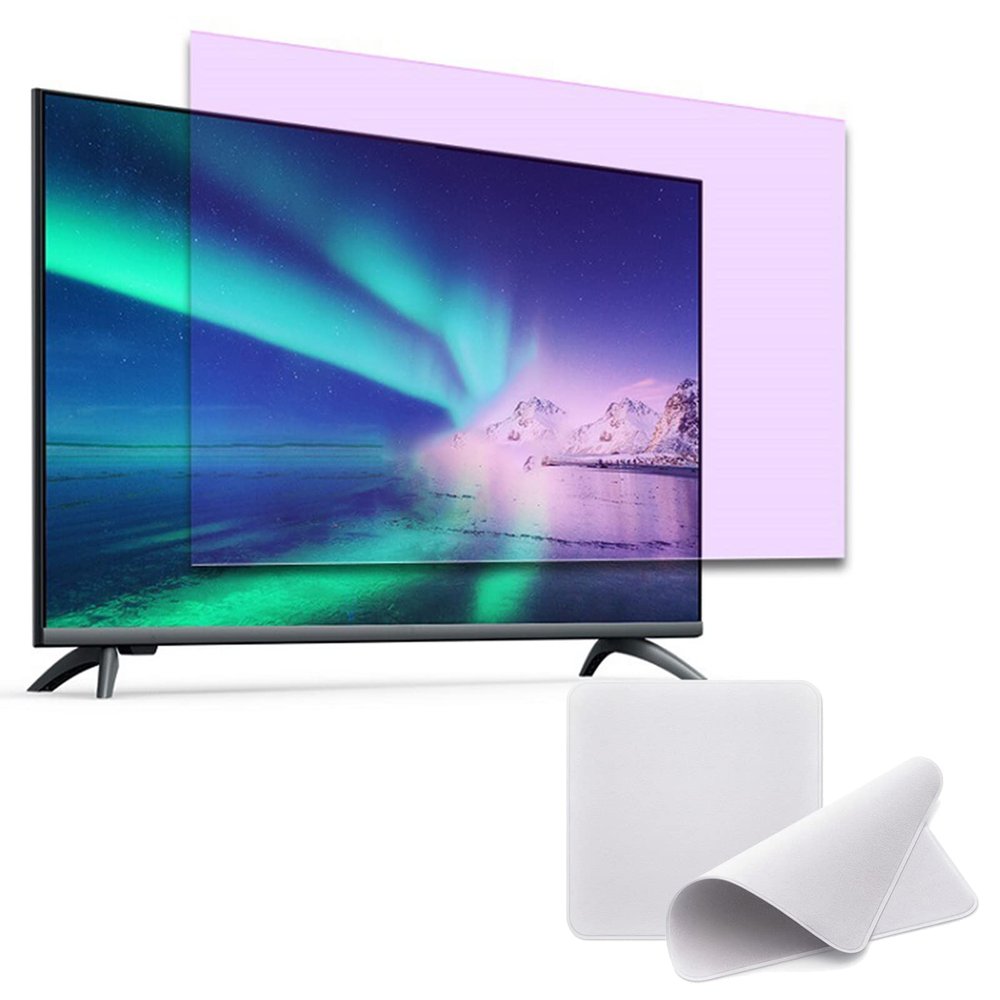 AIZYR Anti Glare TV Screen Protector for 86 Inches LCD, LED etc, Filter Blocking UV & Blue Light from 380 to 495nm, Frosted Surface Anti Scratch,75.9x43.5inch