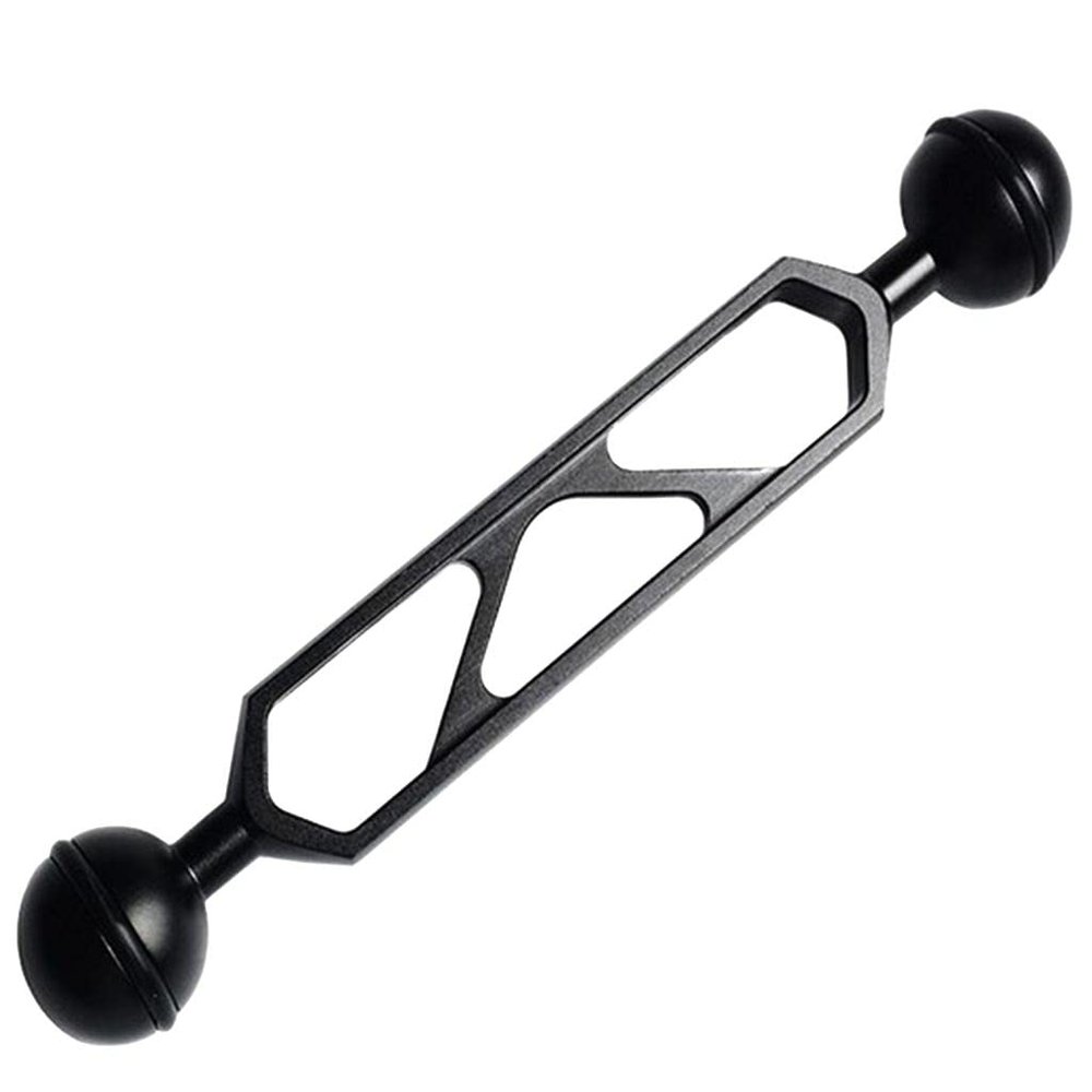 Leefasy 6 inch Black Dual Ball Joint Arm for Scuba Diving Underwater Photography Camera