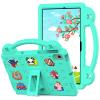BLCshine Cute Kids Case for Galaxy Tab A8 10.5 2022 (SM-X207) & 2021 (SM-X205/SM-X200), Durable Shockproof EVA Protective Case with Handle & Kickstand & Shoulder Strap & DIY Cartoon Pattern, MintGreen view 1