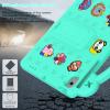 BLCshine Cute Kids Case for Galaxy Tab A8 10.5 2022 (SM-X207) & 2021 (SM-X205/SM-X200), Durable Shockproof EVA Protective Case with Handle & Kickstand & Shoulder Strap & DIY Cartoon Pattern, MintGreen view 3