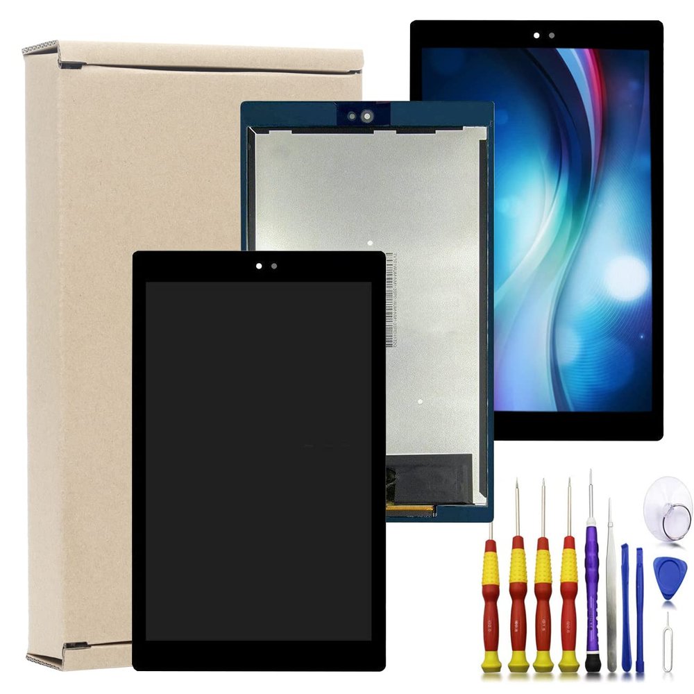 AQNEUKZ LCD Display Touch Screen Digitizer Replacement for Amazon Kindle Fire HD 10 9th 2019 M2V3R5 with Tempered Glass and Repairs Tools