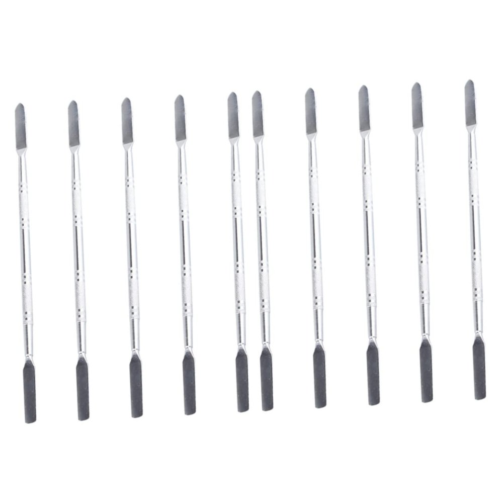 Mikikit 10pcs Stainless Steel Spudger Opening Tool for Mobile Phone Laptop Tablet Repair Double-Ended Pry Sticks for Electronics Disassembly