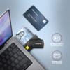 AXAGON CRE-SMP2A USB Smart Card & SD/microSD/SIM Card PocketReader view 4
