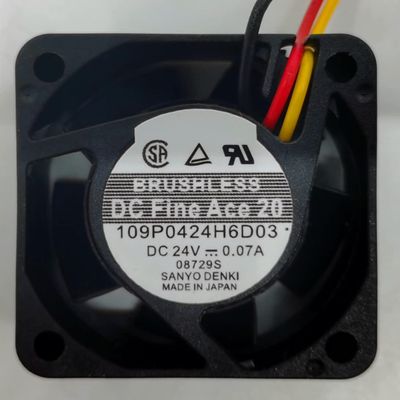 109P0424H6D03 Fan 24V Fan 0.07A 4CM 4020 3-Wire Cooling Fan