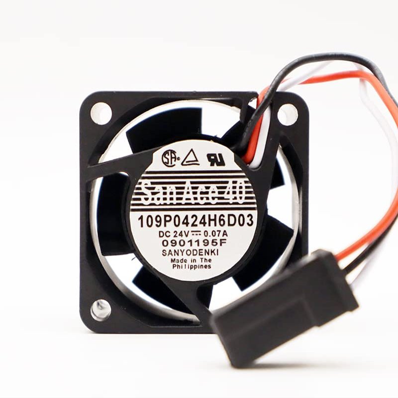 109P0424H6D03 Fan 24V 0.07A 4CM 3-Wire Cooling Fan