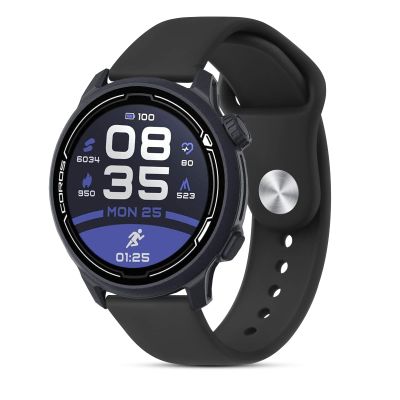 Amzpas Silicone Band for Coros PACE 2/ APEX 42mm/ APEX 2, 20mm Quick-Release Replacement Wristband Sport Straps, Black
